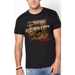 system of a down vintage rare 2001 S black short sleeve t‎ shirt band concert